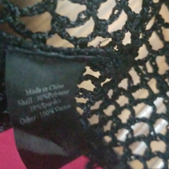 T& W Designs jacket, multicolored, patch pattern with  crochet details, size s - Picture 5 of 5